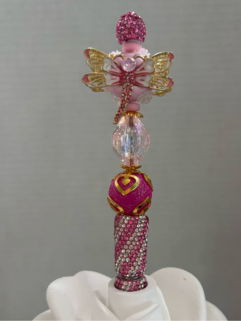 Handmade Enamel Dragonfly Ballpoint Pen – Sophisticated Dragonfly Topper